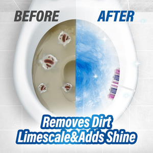 Limpiador de inodoros limpio y brillante con aroma fresco de lavanda, bloques de limpieza de inodoros sólidos y efectivos - Product Image 5