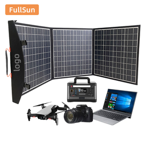 Panneau solaire portable Fullsun imperméable noir monocristallin en silicium 75W 18V - Product Image 2