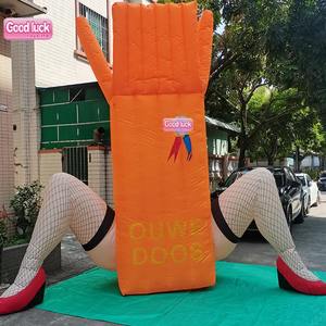 Holanda cumpleaños dibujos animados <span class=keywords><strong>marioneta</strong></span> <span class=keywords><strong>medias</strong></span> piernas caja inflable piernas ouwe doos globo - Product Image 3