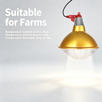 Lampe chauffante pour bétail, lampe chauffante pour poulailler avec grille de protection