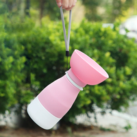 Couverture anti-poussière amovible pour bol de rangement, accessoire d'alimentation léger pour la randonnée, le camping, les voyages avec chiot, distributeur de nourriture pour animaux de compagnie en déplacement