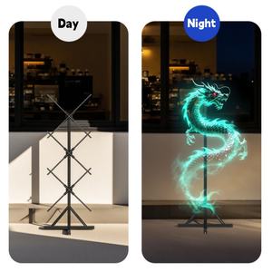 Ventilateur holographique 3D, <span class=keywords><strong>projecteur</strong></span> holographique, ventilateur LED holographique 3D pour affichage publicitaire, certificat papier avec hologramme - Product Image 6