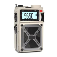 Radio météo d'urgence à manivelle Haut-parleur solaire sans fil Radio AM/FM/SW/WB portable Radios étanches alimentées par batterie 4000mAh