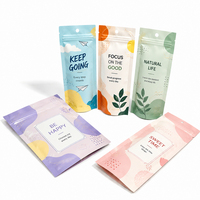 Pochette d'emballage Mylar personnalisée 3,5g 7g pour produits floraux et gommes, sachet refermable résistant aux enfants avec impression personnalisée