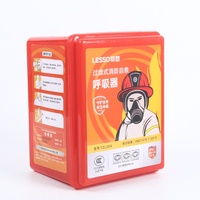 Appareil respiratoire de sauvetage d'incendie de filtre de masque d'évacuation d'incendie standard d'urgence certifié pour la protection de sécurité d'utilisation d'hôtel à la maison