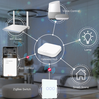 ABUK-Prise de courant électrique Tuya Wifi Zigbee, panneau électrique de bricolage, bouton de clic, interrupteur et prise de courant intelligents avec 2 USB C