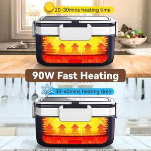 Boîte à lunch portable de 1,5 L à chauffage rapide, anti-fuite, chauffe-plat bento, vente en gros - Product Image 5