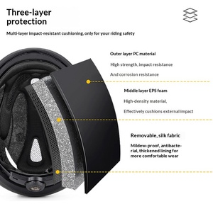 Casco de Bicicleta Eléctrica <span class=keywords><strong>con</strong></span> Certificación CE, Luz de Advertencia Inteligente <span class=keywords><strong>con</strong></span> Señal de Giro, Casco Protector Nocturno <span class=keywords><strong>con</strong></span> Lente Magnética para Ciclismo - Product Image 4
