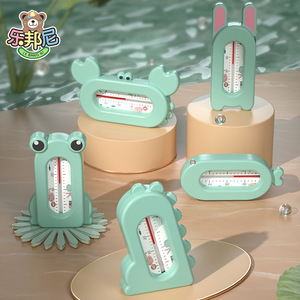 Thermomètre de bain pour bébé, testeur de température de l'eau en forme de lapin de dessin animé, pour le bain des nourrissons, couleur verte - Product Image 4
