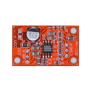 New DC 3.8V-15V AD828 Stereo Dynamic Microphone Preamplifier Board <b>MIC</b> Preamp Module Amplifier Board 3.8V-15V AD828 - Product Image 1
