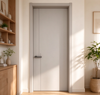 Porte intérieure classique blanche à deux panneaux, sur mesure, taille et finition personnalisables, OEM ODM