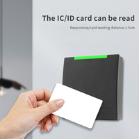 Lector de Tarjetas RFID de Plástico con Red TCP/IP HTTP/Modbus, ISO 14443A 125kHz/13.56MHz IC, Interfaz Ethernet RJ45, Control de Acceso, DC12V