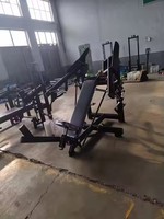 Ensemble complet d'équipements de musculation professionnels à charge libre pour la musculation des pectoraux et des épaules, presse inclinée à poids libre pour la musculation des pectoraux