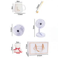 Meilleure Vente : Ensemble Cadeau d'Été Personnalisé avec Logo, Multicolore, Mug en Céramique, Ventilateur Pliable, Serviette – Vente en Gros Économique pour Tous