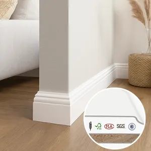 Primewerks gesso tráng đúc trang trí nội thất đúc trần gỗ thông sơn lót gỗ TRIM Trần - Product Image 1