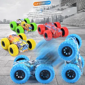 Dupla face quatro rodas drive inercial brinquedo carro conluio colisão girar torção off road veículo crianças brinquedos modelo carro