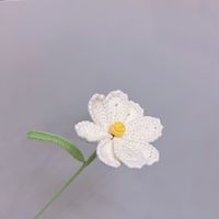 Buket Bunga Lotus Peony Buatan Rajutan Tangan untuk Hiasan Meja Rumah Aksesori Grosir