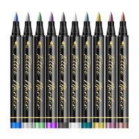 Stylos de peinture corporelle à pointe souple imperméables 12/24 couleurs, effaçables, pour tatouages temporaires, ensemble de marqueurs graffiti DIY pour festivals et fêtes, usage quotidien