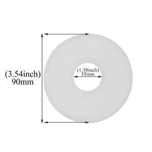 Joint d'étanchéité en silicone pour toilettes, bague d'étanchéité, clapet et joint torique de remplacement, compatible avec la vanne de chasse THU128 de 3,54 pouces à économie d'eau, garantie 1 an - Product Image 4