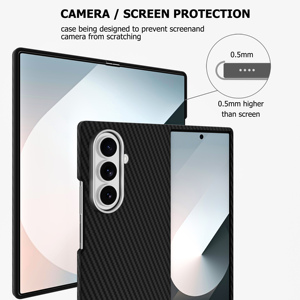 Cover per cellulare viola carbone sottile magnetica antiurto dal <span class=keywords><strong>design</strong></span> business per Samsung Galaxy Z Fold 7 - Product Image 3