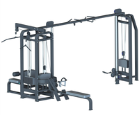 EM FITNESS EM1029 – Système de musculation commercial multi-stations 5 postes avec contrepoids de 410 kg – Jungle Gym multi-utilisateurs pour entraînement de force