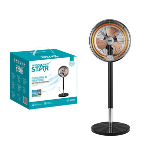 Ventilateur de sol oscillant Winningstar 18-28,9 pouces, électrique, avec commande vocale, refroidissement, chauffage, circulation d'air, usage domestique - Product Image 4
