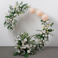 Arreglos Florales Artificiales para Bodas, Arco, Pabellón, Decoración de Ventanas, Pasarela, Escenario, Modelo 33