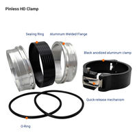 Pinces universelles à démontage rapide HD V Band en alliage d'aluminium pour voiture Turbo Intercooler Pipe Clamp Flange Kit Inch Measurement System