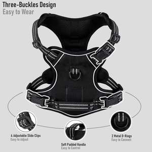 <b>Light</b> Led <b>Dog</b> Harness No Pull Reflective Breathable Heavy Duty Large Training Tactical Service Custom Pet <b>Dog</b> Harness - Product Image 3