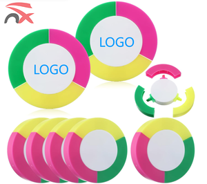 Suministro de fábrica Diseño personalizado Niños Dibujo <span class=keywords><strong>Tres</strong></span> en uno Rotuladores de forma redonda Rotulador - Product Image 1