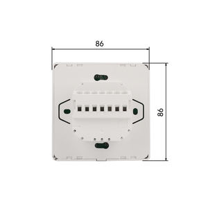 Termostato de habitación Modbus inteligente FCU táctil programable, Control de temperatura, termostato de bobina de ventilador, ventilador de 3 velocidades, termostato HVAC - Product Image 4
