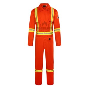 Tuta ad Alta Visibilità Ignifuga, Abbigliamento di Sicurezza Riflettente, Tuta da Lavoro - Product Image 4