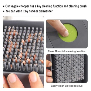 Nhà bếp mới 16 trong 1 Hướng dẫn sử dụng đa chức năng mandoline mới Rau Bát Chopper <span class=keywords><strong>Slicer</strong></span> Cutter với container - Product Image 3