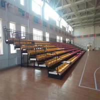 Tribunes de gymnase rétractables sur mesure, gradins télescopiques extérieurs pour le football et le basketball