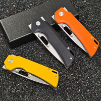 Couteau de poche pliant en acier 14C28N, manche G10, couteau tactique de survie, couteau utilitaire pour le camping, la chasse, l'EDC, OEM