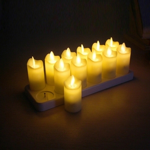 Vela LED con Control Remoto y Llama Realista Parpadeante, Funciona con Pilas, Vela de Pilar sin Llama para Decoración de Bodas, Fiestas y Hogar - Product Image 2