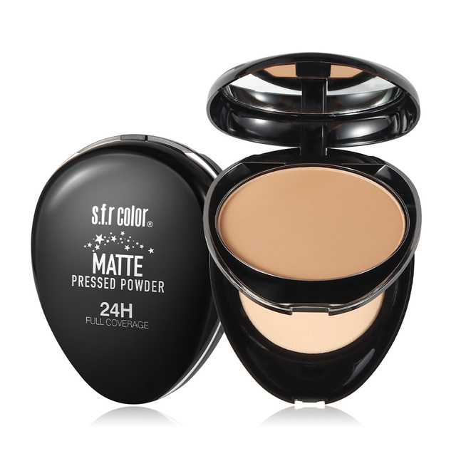 Natural Setting Powder Face Makeup Vegan Waterproof Long Lasting Oil Control Full Coverage Light Matte Compact Setting Powder