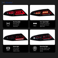 Modified LED Taillight for VW Golf7 MK7 2013 2020 Smoked Lens DRL Running Light Sequential Turn Signal Rear Tail Lamp Assembly