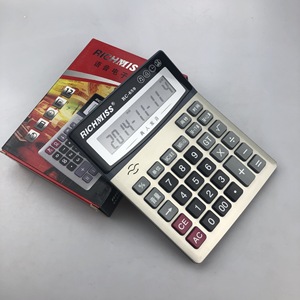 Richmiss Rc-659 Desktop Calculator 12 Digit Voice Function Calendar Usage Black Color - Product Image 1