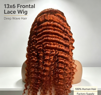 Perruque frontale en dentelle HD sans colle 13x6 en gros, cheveux indiens Remy vierges avec cuticules alignées pour salon de coiffure