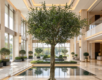 Arbre d'olivier artificiel sur pied, grand format, personnalisé, le plus vendu, pour aménagement paysager, décoration extérieure, maison et centre commercial