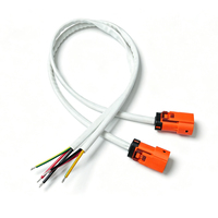 Faisceau de câblage haute tension à 3 broches pour connecteur automobile avec gaine en silicone et isolation PTFE/PVC pour compresseur de véhicule électrique, indice de protection IP67