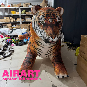 Ballon gonflable de tigre de roi de forêt, mascotte gonflable de tigre géant pour le <span class=keywords><strong>jouet</strong></span> d'animaux de fête d'enfants - Product Image 4