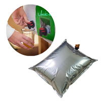 Sac en aluminium de 1l, 2l, 3l, 5l, 10l, 20l pour liquides (eau, jus, café, huile), sac BIB (Bag-in-Box) pour vin rouge, sac aseptique avec valve