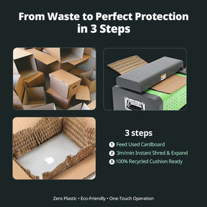 Déchiqueteuse industrielle de carton pour l'emballage de coussins d'expédition |   Solutions écologiques de remplissage et d'emballage protecteur - Product Image 2
