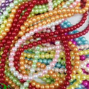 Kualitas tinggi longgar pearl beads kaca pearl diy bead