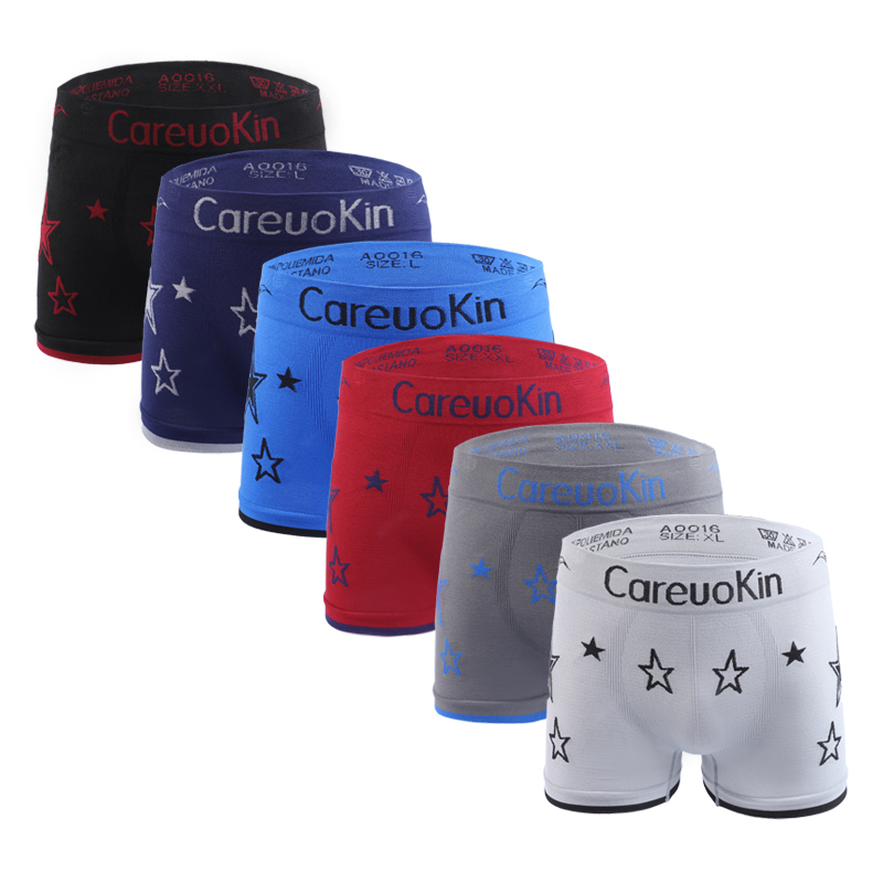 UOKIN, оптовая продажа, в наличии, готовые к отправке классические шорты из полиэстера, бесшовные мужские трусы-боксеры, бесшовное нижнее белье для мужчин