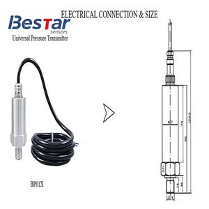 เซ็นเซอร์สายเคเบิล BP01X 4-20mA/RS485เชื่อมต่อ M12 316L IP68ทรานสดิวเซอร์สำหรับระบบไฮดรอลิก - Product Image 5
