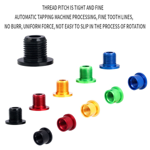 Vis de pédalier en alliage d'aluminium ultra-léger pour vélo de montagne, colorées, pour plateaux simples ou doubles, OEM - Product Image 3