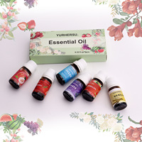 Lot de 6 Huiles Essentielles Naturelles pour Aromathérapie – Pures, Relaxantes, pour Massage Corporel, SPA, Diffuseur Domestique – Parfum Frais et Doux